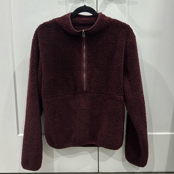 CORE fluffy polyester quarter-zip sweater - Picture 1 of 10